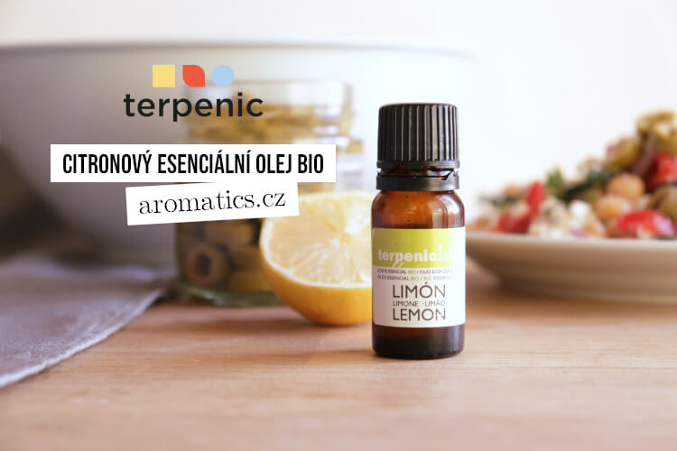 Citronový esenciální olej BIO jako aroma do jídla